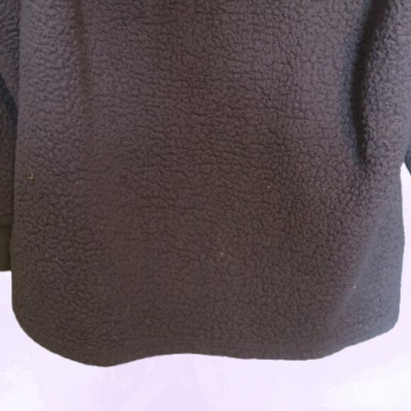 PINK Victoria's Secret fleece hoodie quarter zip sweater in gray, black silver S - Picture 4 of 11